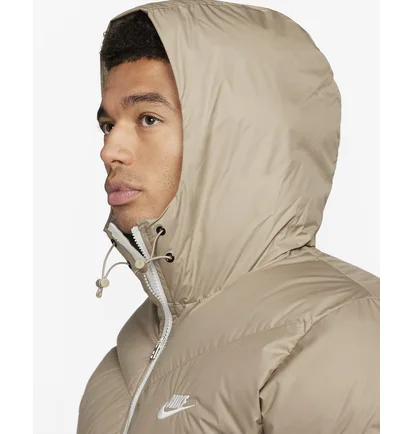 Пуховик чоловічий Nike Sf Wr Pl-Fld Hd Jkt Beige/White FB8185-247