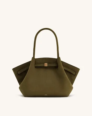 Сумка жіноча JW PEI Hana Medium Faux Suede Tote Bag Olive BB2024BG92786JWP