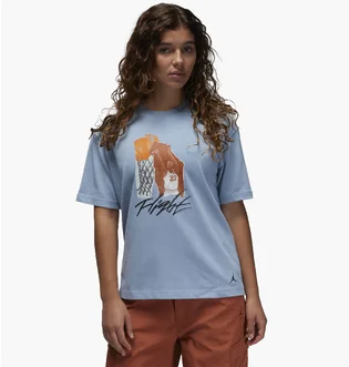 Футболка женская Air Jordan Collage T-Shirt Light Blue FN5365-436
