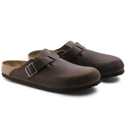 Тапочки унисекс BIRKENSTOCK Boston Soft Footbed Clog Brown 159711