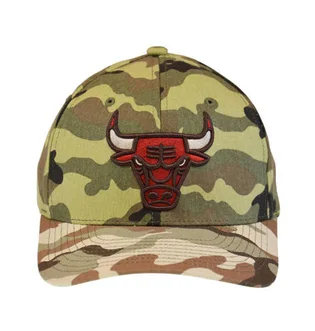 Кепка унисекс Mitchell & Ness Nba Chicago Bulls Woodland Desert Stretch Snapback Camo/Green 6HSSMM19494-CBUCMWD