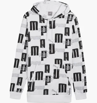 Худи мужское Puma Ess+ Logo Lab Aop Hoodie Fl White/Black 678983-02
