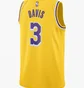 Майка мужская Nike Anthony Davis Lakers Icon Edition 2020 Nba Swingman Jersey Yellow CW3669-728