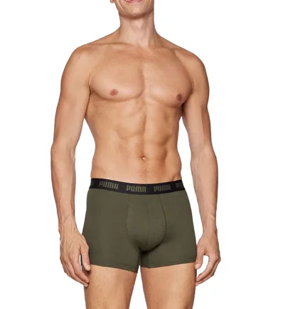 Трусы мужские Puma Everyday (2 шт) Black/Olive 701232894-008