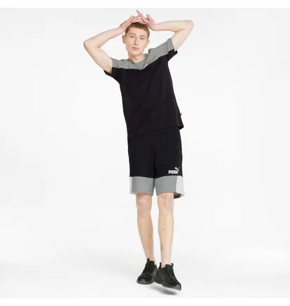 Футболка мужская Puma Essentials+ Block Black/Grey 847426-01