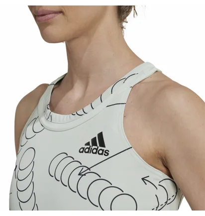 Майка женская Adidas Tennis Tank Club Grey HM6523