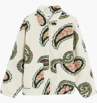 Кофта мужская OBEY Clothing Paisley Fleece Jacket Beige 121800550-UBL