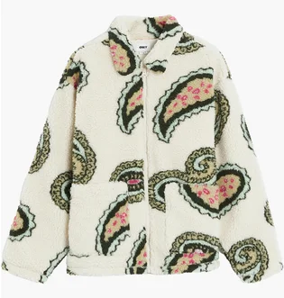 Кофта мужская OBEY Clothing Paisley Fleece Jacket Beige 121800550-UBL
