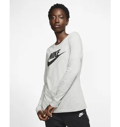Лонгслив женский Nike Womens Long-Sleeve T-Shirt Grey Bv6171-063