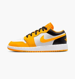 Кроссовки детские Air Jordan 1 Low Taxi Gs Yellow/White 553560-701