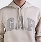 Худи мужское Gap Logo Hoodie Unbleached White 546844321