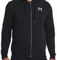 Толстовка мужская Under Armour Essential Fleece Fz Hood-Blk Black 1373881-001