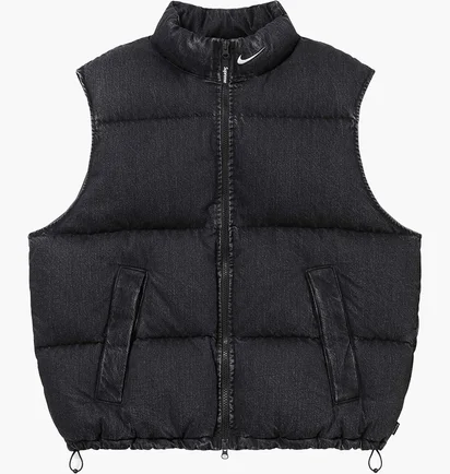 Жилетка чоловіча Nike Supreme X Denim Puffer Vest Black FQ0323-010