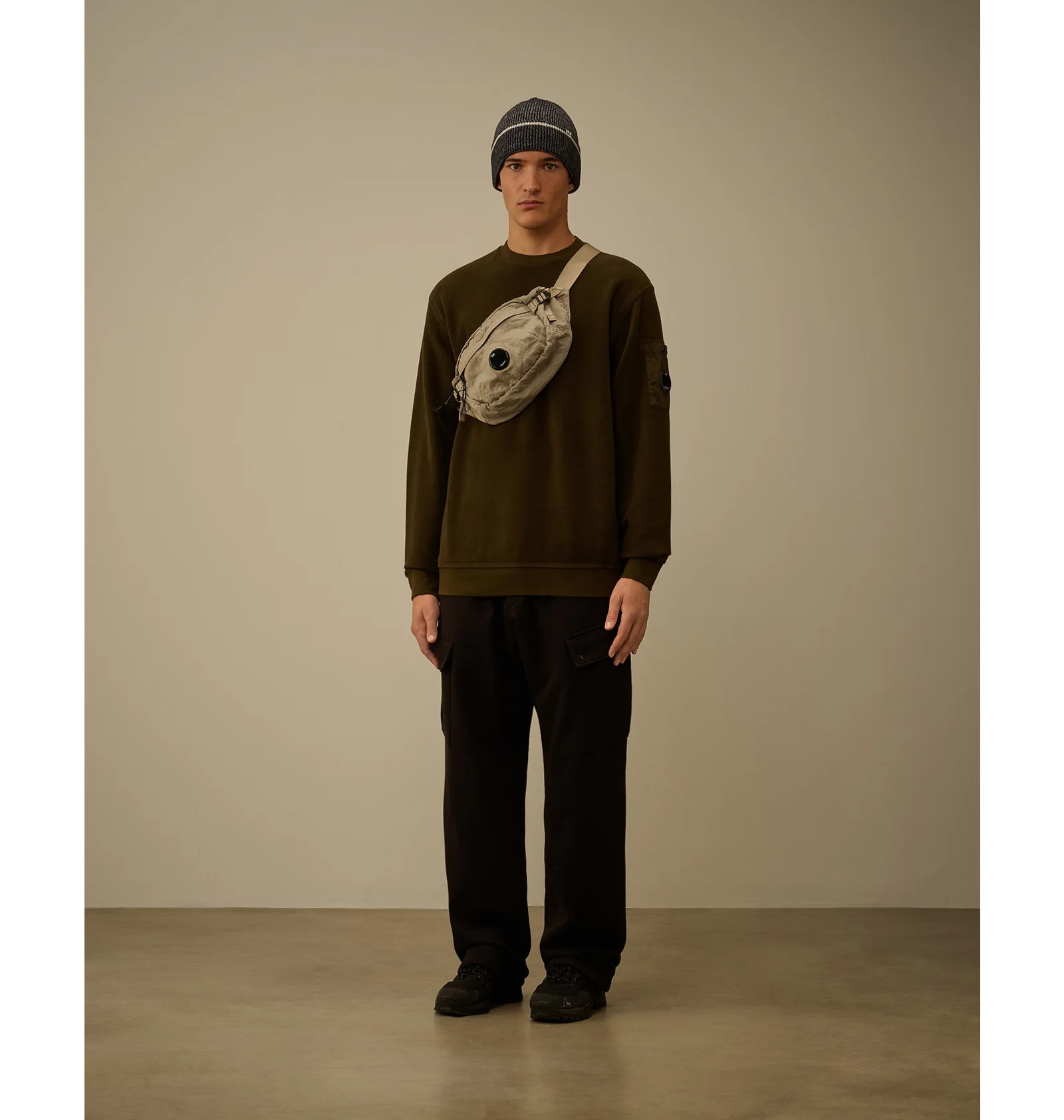 ᐉ Свитшот мужской C.P. Company Emerized Diagonal Fleece Olive