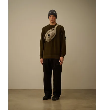 Світшот чоловічий C.P. Company Emerized Diagonal Fleece Olive 19CMSS249A006614G-683