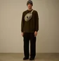 Світшот чоловічий C.P. Company Emerized Diagonal Fleece Olive 19CMSS249A006614G-683