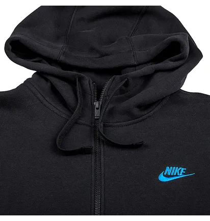 Толстовка чоловіча Nike M Nsw Club Dt Hoodie Fz Bb Black DQ8384-011