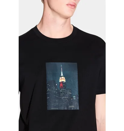 Футболка мужская Armani Exchange Black XM002214-AF10356-UC001
