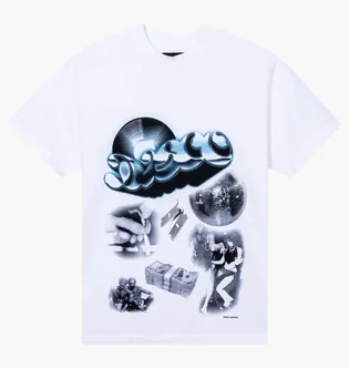 Футболка унісекс Bianca Chandôn Disco Years White FW24BC-DY