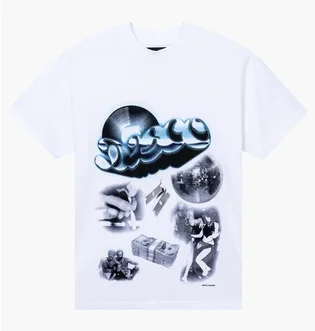 Футболка унісекс Bianca Chandôn Disco Years White FW24BC-DY