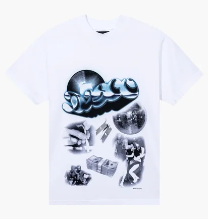 Футболка унісекс Bianca Chandôn Disco Years White FW24BC-DY