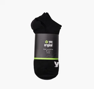Шкарпетки унісекс yes, original (3 пари) Low Black 100000-128