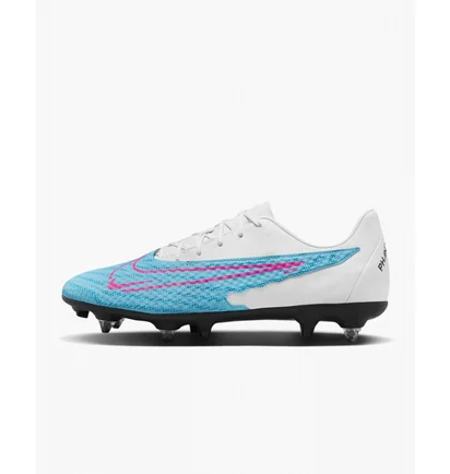 Бутсы унисекс Nike Phantom Gx Academy Sg-Pro Anti-Clog Traction White/Light Blue DD9471-446