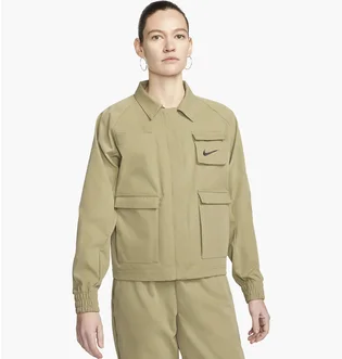 Куртка женская Nike W Nsw Swsh Jkt Wvn Olive FD1130-276