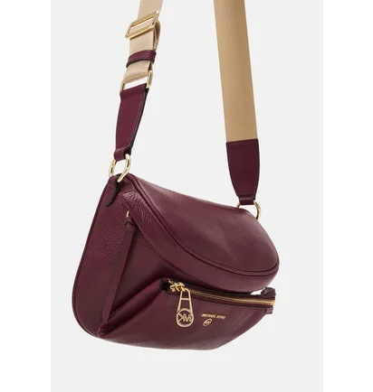 Сумка женская Michael Kors Slater Medium Pebbled Leather Sling Pack Bordo 30F0G04M6I-DARK-BERRY-16581