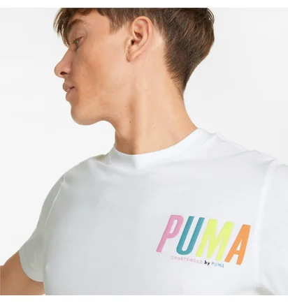 Футболка чоловіча Puma Sportswear By Graphic Tee White 533623-02