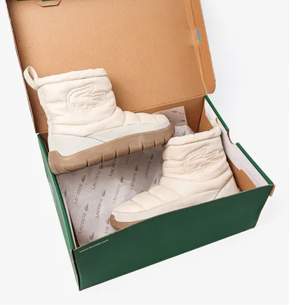 Ботинки женские Lacoste Serve Slipper Mid Beige 748CFA00142R2