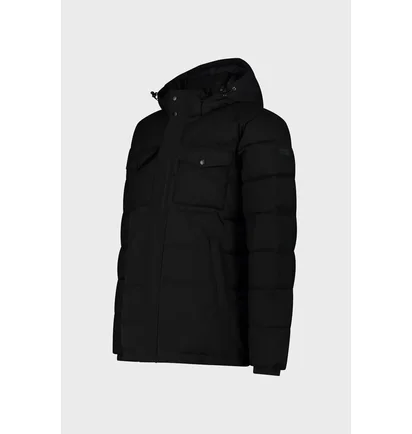Куртка мужская CMP Man Jacket Zip Hood Black 34K0187-U973