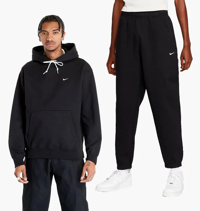 Спортивный костюм мужской Nike Solo Swoosh Fleece Black DX1355-010__DX1364-010
