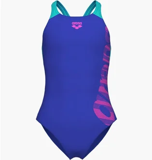 Купальник детский Arena Graphic Swimsuit V Back Blue 010407-880