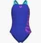 Купальник детский Arena Graphic Swimsuit V Back Blue 010407-880