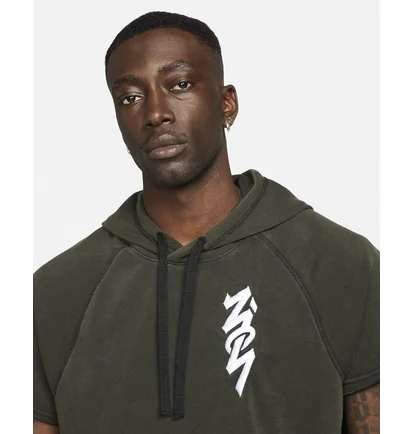 Худі чоловіче Air Jordan Zion Cutoff Hoodie Grey DA9842-010