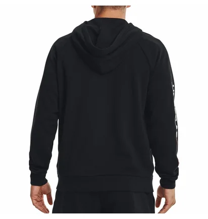 Толстовка мужская Under Armour Rival Fleece Chroma Full Zip Training Hoody Black 1370344-001