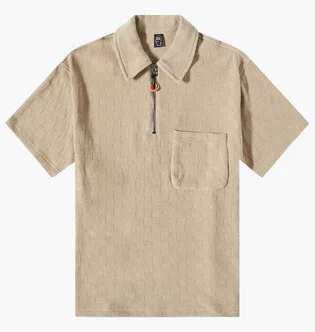 Поло унісекс Brain Dead Knit Check Beige BDP23T13002843BR14