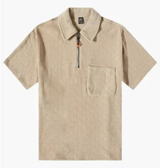 Поло унисекс Brain Dead Knit Check Beige BDP23T13002843BR14