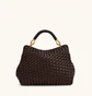 Сумка жіноча JW PEI Lucia Classic Top Handle Woven Bag Brown BB2025BG117724JWP