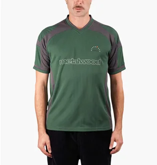 Футболка мужская Metalwood Studio Paneled Jersey Green MWS24-04-100-SPR-TAR
