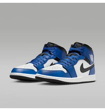 Кроссовки мужские Air Jordan 1 Mid Blue/White DQ8426-402