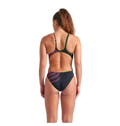 Купальник женский Arena One Stream Swimsuit Black 008953-560