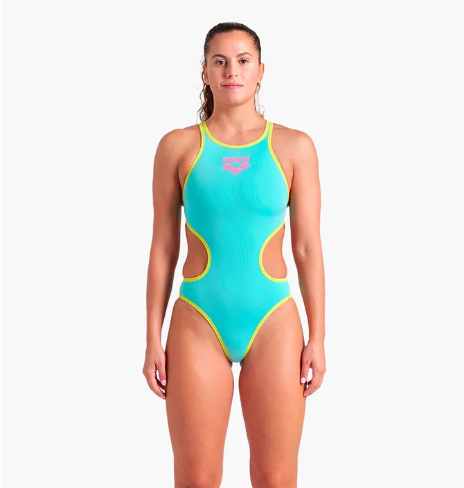 Купальник женский Arena One Biglogo One Piece Turquoise 001198-839