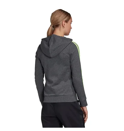 Толстовка женская Adidas Essentials 3S Fz Hd Grey GD3054