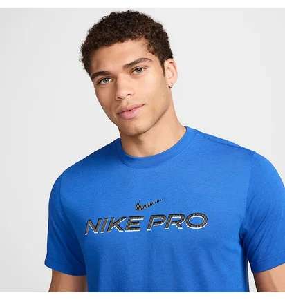 Футболка чоловіча Nike Pro Fitness Shirt Men Blue FJ2393-480