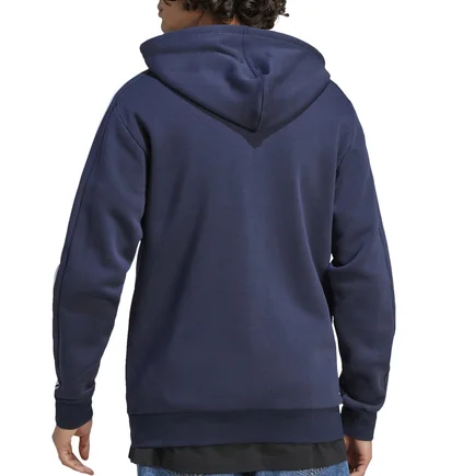 Толстовка мужская Adidas Hooded Sweatshirt Sportswear M 3S Fl Fz Hd Blue IJ6478