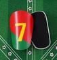 Щитки Chinese football Football Shields Red/Green 5328284195-635