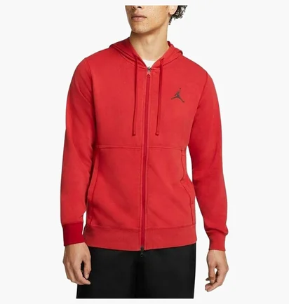 Кофта мужская Air Jordan Dri-Fit Air MenS Fleece Full-Zip Hoodie Red DC9737-687