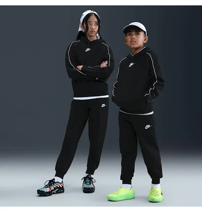 Спортивный костюм детский Nike Club Flc Hdy Black HQ9318-010